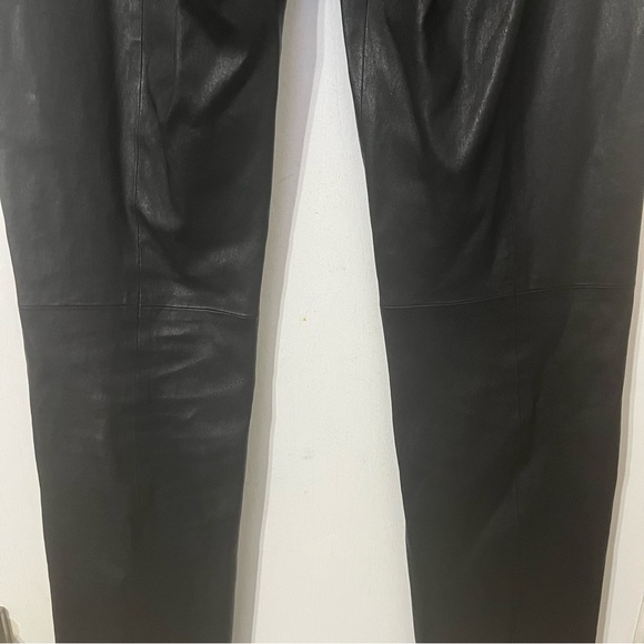 Tory Burch Genuine Leather Pants Black Size XL - Picture 7 of 8